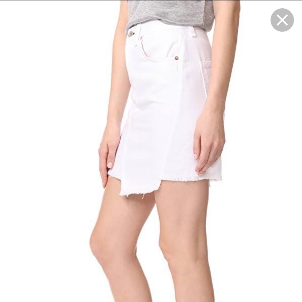 Rag-Bone Bright White Dive Skirt